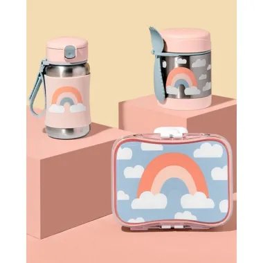 Skip Hop nerūsējošā tērauda dzeramā pudele Rainbow, 350 ml - Lapute.lt