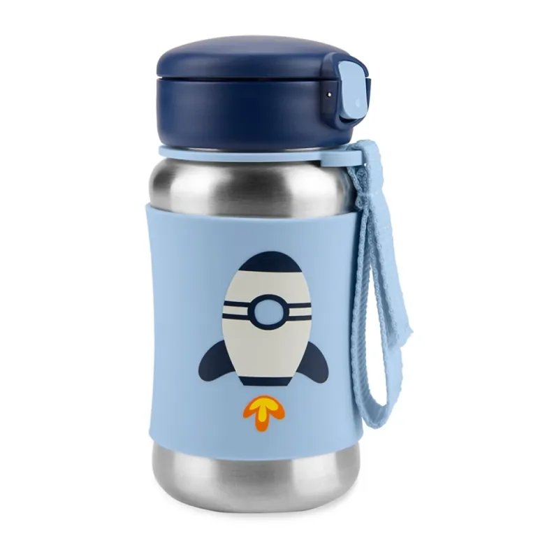 Skip Hop nerūsējošā tērauda ūdens pudele Rocket, 350 ml - Lapute.lt