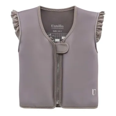 Ruda plaukimo liemenė mergaitėm Gulbė (1-8 m.) iš priekio