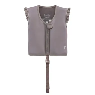 Ruda plaukimo liemenė mergaitėm Gulbė (1-8 m.) su dirželiu iš priekio