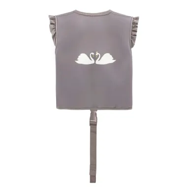 Ruda plaukimo liemenė mergaitėm Gulbė (1-8 m.) su dirželiu