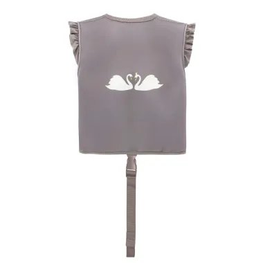 Ruda plaukimo liemenė mergaitėm Gulbė (1-8 m.) su dirželiu