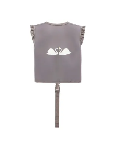 Ruda plaukimo liemenė mergaitėm Gulbė (1-8 m.) iš nugaros