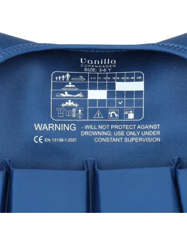 Ruda plaukimo liemenė mergaitėm Gulbė (1-8 m.) iš nugaros