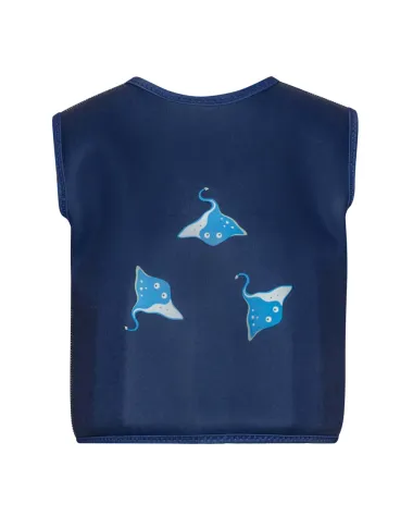 Mėlyna plaukimo liemenė vaikams Rajos (1-8 m.) iš nugaros