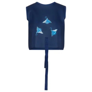 Mėlyna plaukimo liemenė vaikams Rajos (1-8 m.) su dirželiu iš nugaros