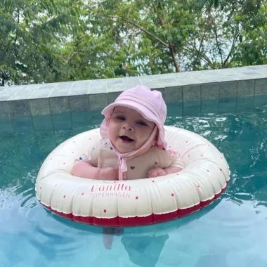 Pelēks piepūšamais peldēšanas ritenis bērniem - Lapute.lt