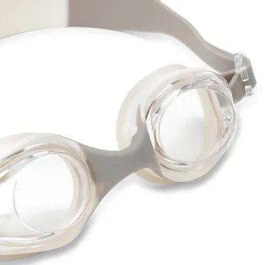 Balti plaukimo akiniai vaikams (3-9 m.) iš šono