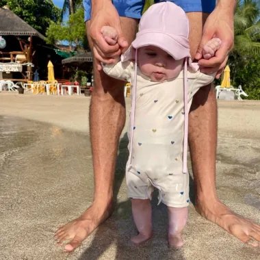 Bērnu peldkostīms Hearts (0-24 mēneši)