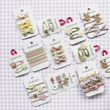 Plaukų segtukai Pavasaris (3 vnt.) ir kiti derantys aksesuarai