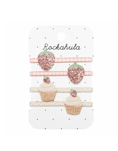 Matu saites meitenēm Strawberry (4 gab.)