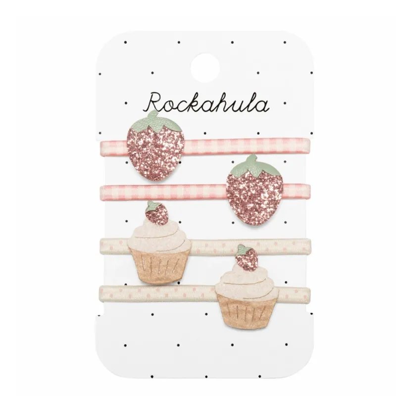 Matu saites meitenēm Strawberry (4 gab.)