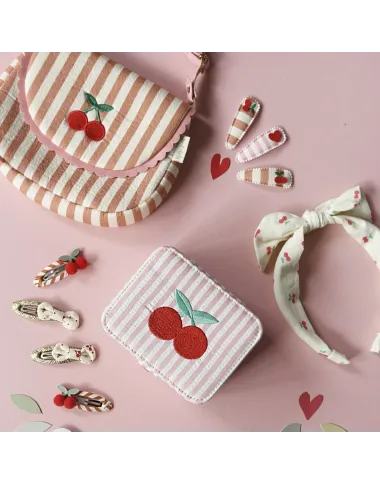 Matu sprādzes Stilīgi ķirši (4 gab.)