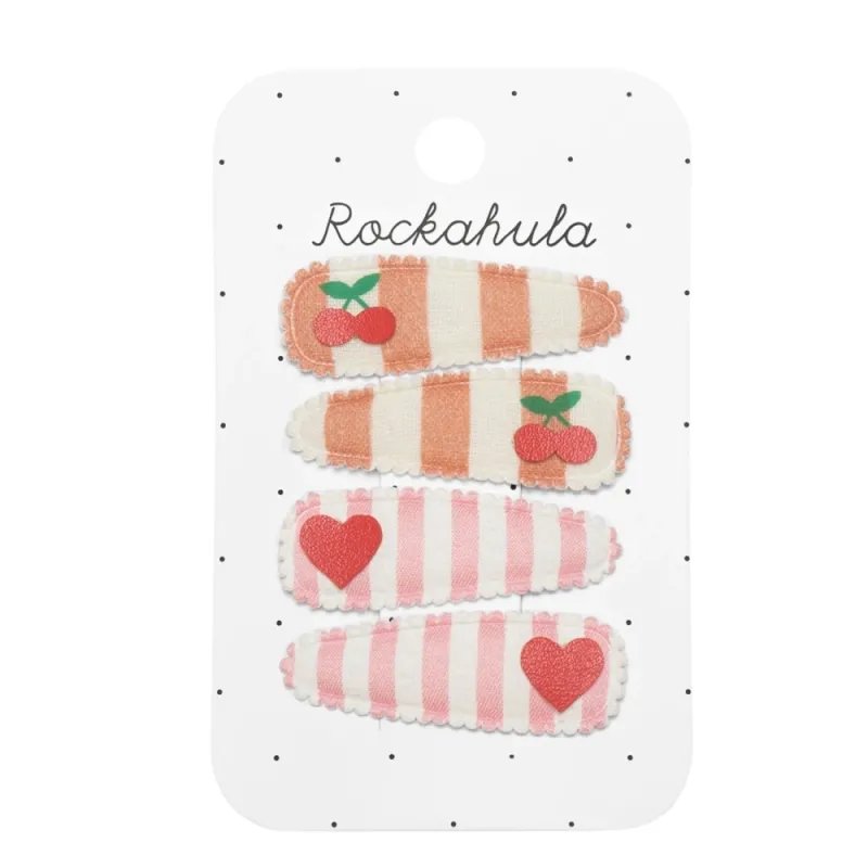 Matu sprādzes Stilīgi ķirši (4 gab.)