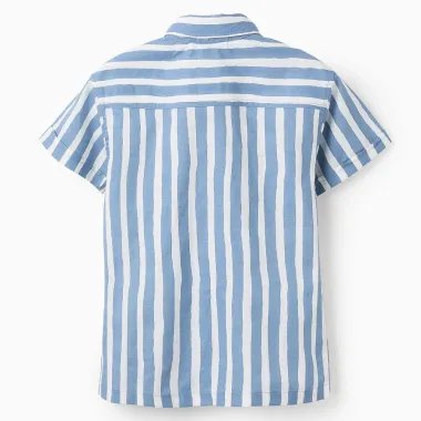 ZIPPY mėlyni dryžuoti marškiniai (3/4-13/14 m) iš nugaros