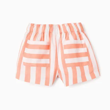 ZIPPY dryžuoti šortai mergaitei (3/4-13/14 m) iš nugaros