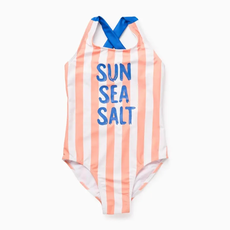 ZIPPY dryžuotas maudymosi kostiumėlis (3/4-13/14 m) iš priekio