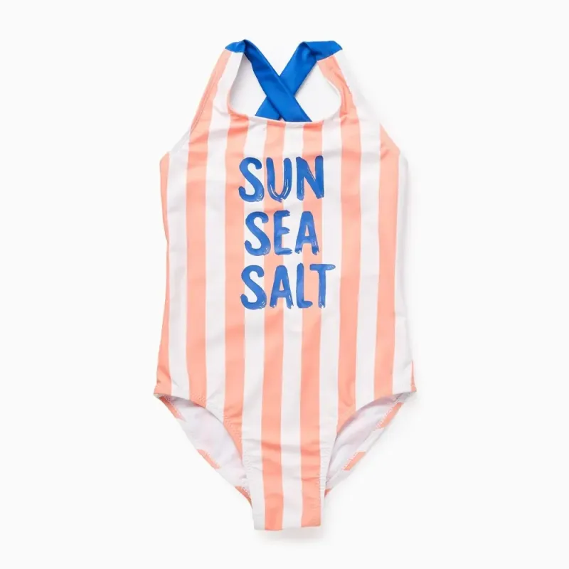 ZIPPY dryžuotas maudymosi kostiumėlis (3/4-13/14 m) iš priekio