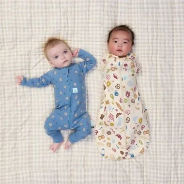 ergoPouch Swaddle miegmaišis kūdikiui 1.0TOG (0-3 mėn.) ir du kūdikiai