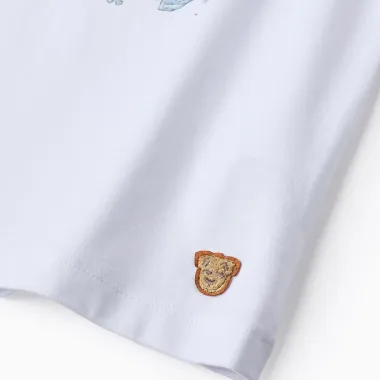 ZIPPY pižamų rinkinys Rykliai (3/4-11/12 m), baltos pižamos detalės