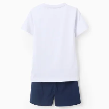 ZIPPY pižamų rinkinys Rykliai (3/4-11/12 m), balta pižama iš nugaros