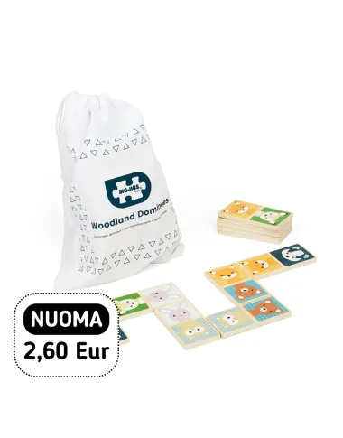 Bigjigs medinis domino Gyvūnai - žaislų nuoma