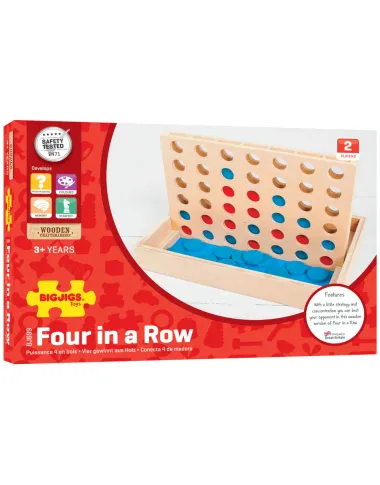 Bigjigs stalo žaidimas Four in a Row - Žaislų nuoma