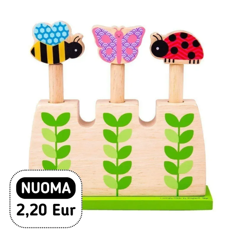 Bigjigs koka aktivitāšu trijstūris - Koka rotaļlietas bērniem - Lapute.lt