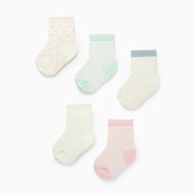 ZIPPY kojinės mergaitei Širdelės, 5 poros (15-22)