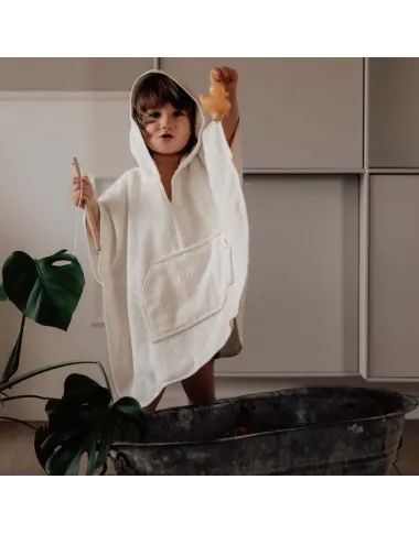 Kreminis vaikiškas pončas 2-6 metų vaikams