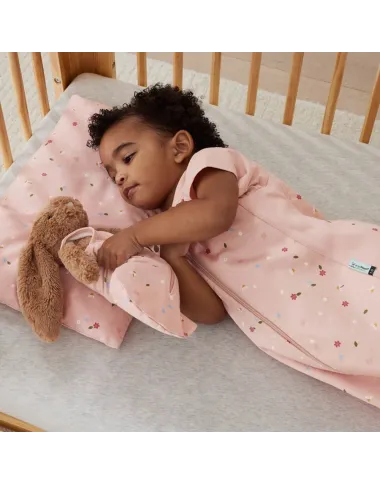 ergoPouch rozā bērnu spilvens Gėlytės