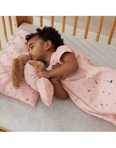 ergoPouch rozā bērnu spilvens Gėlytės