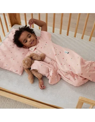 ergoPouch rozā bērnu spilvens Gėlytės