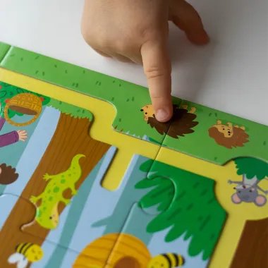 Dodo puzles-labirints Mežs (10 gabali) - Puzles bērniem no 2 gadiem - Lapute.lt