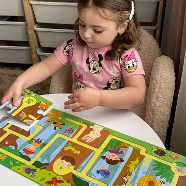 Dodo puzles-labirints Mežs (10 gabali) - Puzles bērniem no 2 gadiem - Lapute.lt