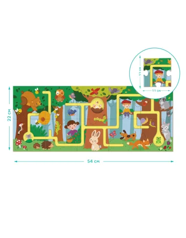 Dodo puzles-labirints Mežs (10 gabali)