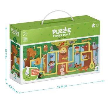 Dodo puzles-labirints Mežs (10 gabali) - Puzles bērniem no 2 gadiem - Lapute.lt