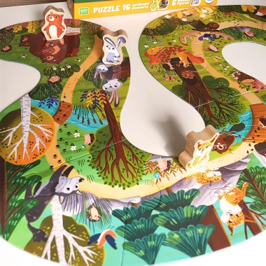 Dodo dėlionė Kas gyvena miške? (16 det.) iš viršaus