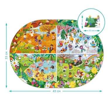 Dodo dėlionė vaikams Metai (100 det.) - Dėlionės vaikams nuo 5 metų - Lapute.lt