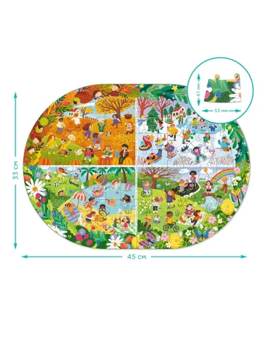 Dodo dėlionė vaikams Metai (100 det.)