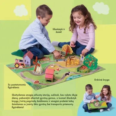 Knyga vaikams Diena ūkyje - išlankstyta