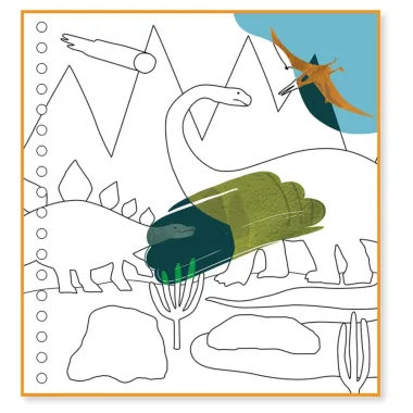 Burvju aktivitāšu grāmata Dinozauri - Lapute.lt