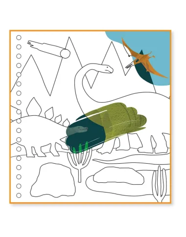 Burvju aktivitāšu grāmata Dinozauri - Lapute.lt