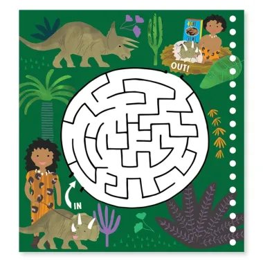 Magiška užduočių knygutė Dinozaurai - labirintas