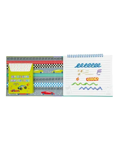 Piešimo rinkinys su magiškais flomasteriais Mašinos