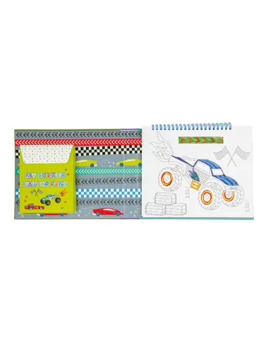 Zīmēšanas komplekts ar burvju marķieriem Mašīnas - Lapute.lt