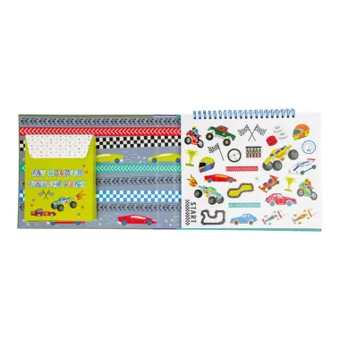 Zīmēšanas komplekts ar burvju marķieriem Mašīnas - Lapute.lt