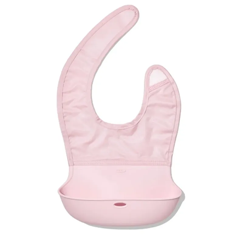 OXO silikona priekšautiņš ar kabatu, rozā - Bērnu preces - Lapute.lt
