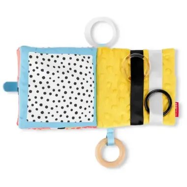 Skip Hop kontrastinga knygutė kūdikiams atversta