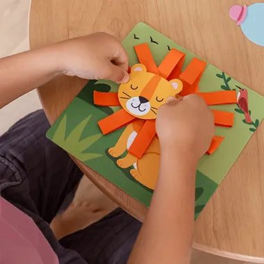 Kūrybinis rinkinys Pirmasis popieriaus menas - liūtukas